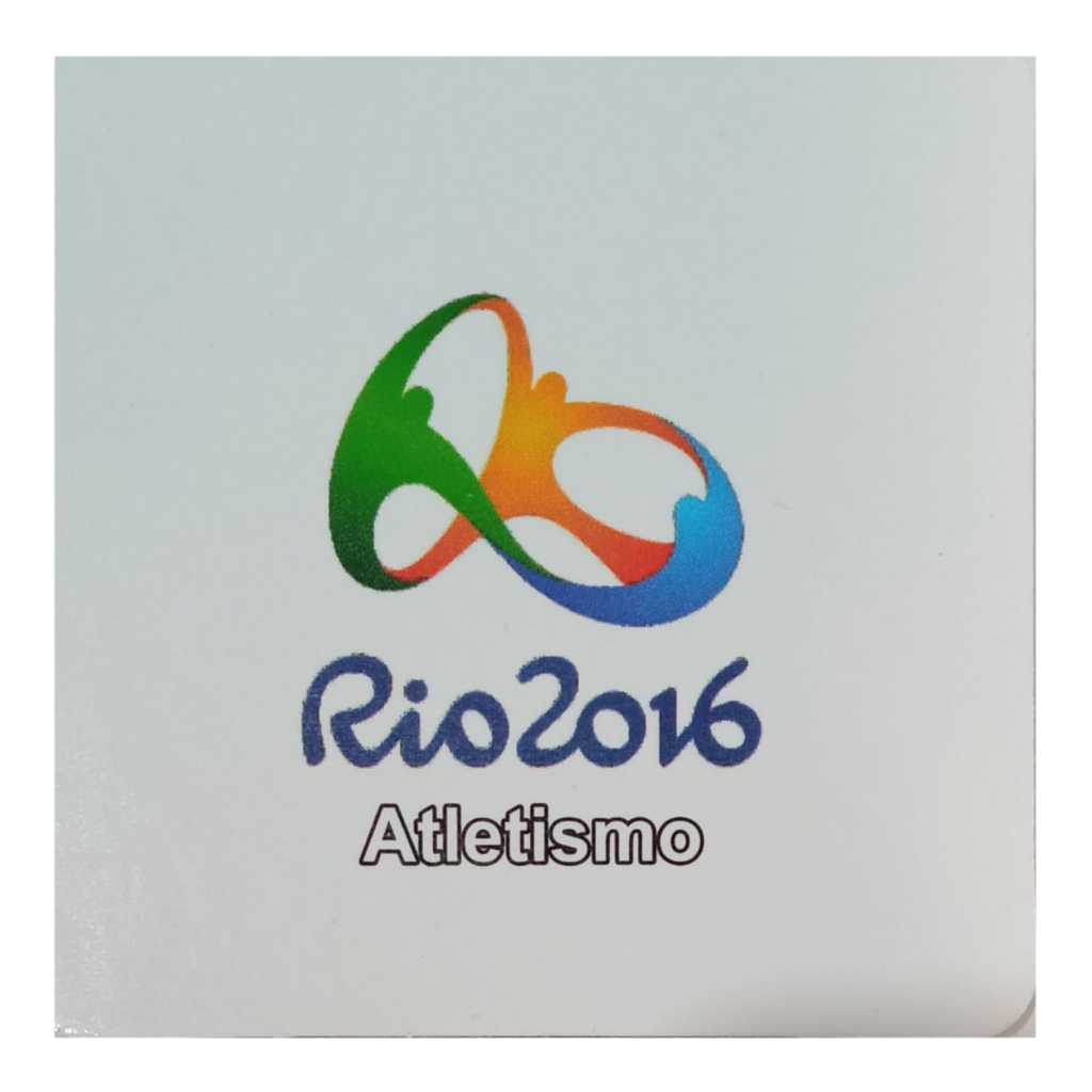 Cartela para moeda 1 real 2014 - Olimpíadas Atletismo - organizer