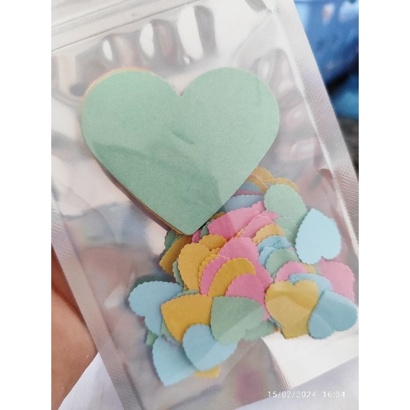 50 Corações 5cm + 50 mini coração de papel - coração de scrapbook - coração decoração de casamento noivado