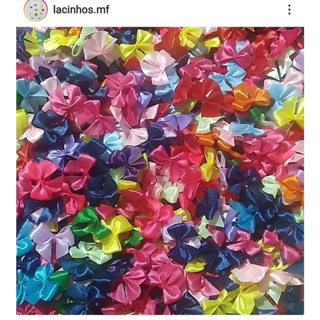 LAÇO CETIM LISO Nº2 ( SORTIDOS COLORIDO DE 100 À 500 PÇS NA PROMOÇÃO) em Oferta na Shopee