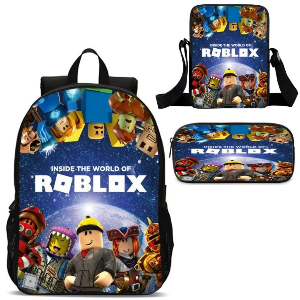 Mochila Roblox Estojo 2025 Bag/Lancheira em Oferta na Shopee