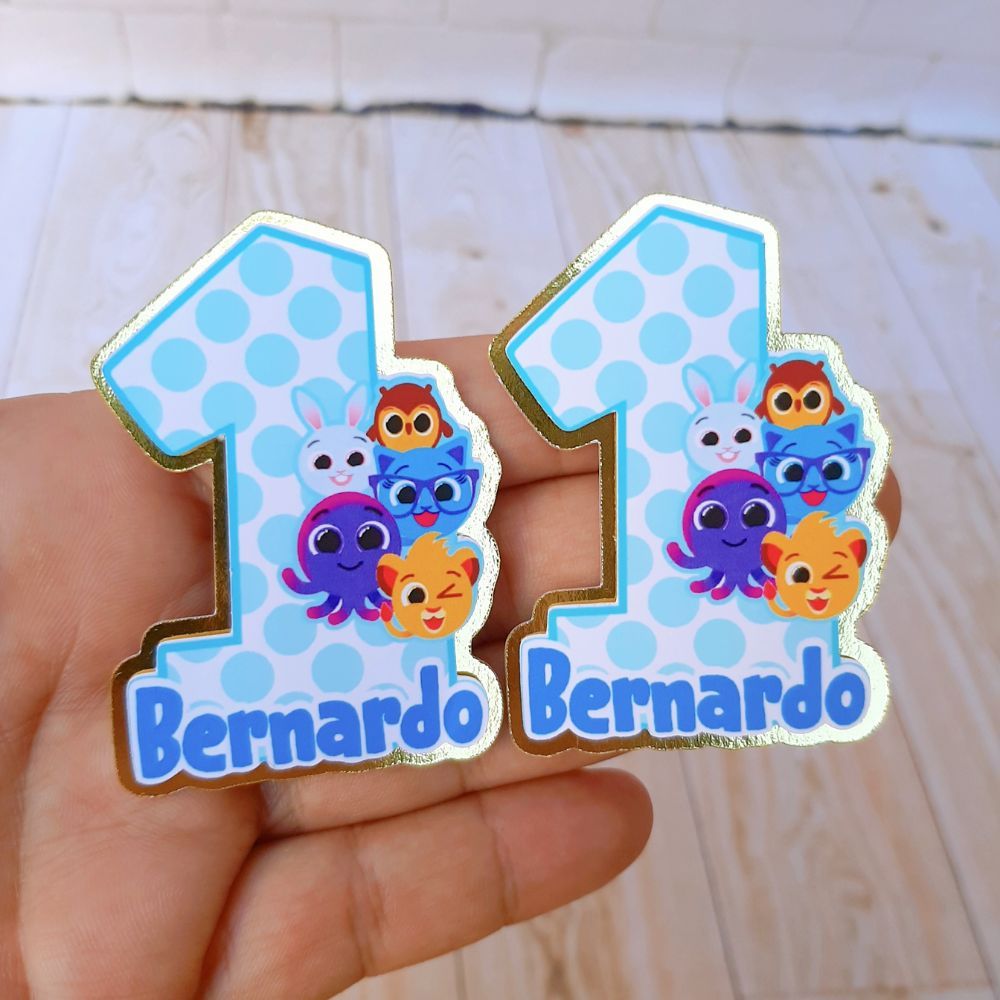 Aplique personalizado Bolofofo 3D- lembrancinhas para festa de aniversário