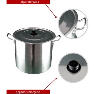 Caldeirão Panela Linha Hotel Industrial Nº30 19 Litros em Oferta na Shopee