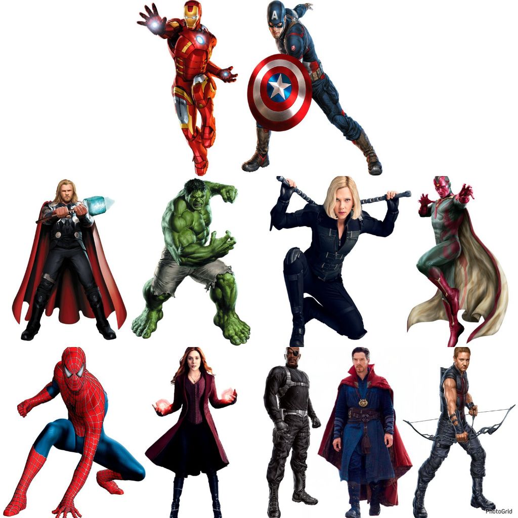 Vingadores kit decoração de festa infantil 10 display de 20cm em Oferta na Shopee