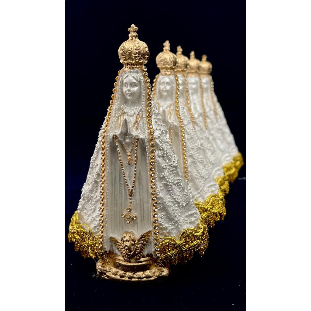 Kit 22 Imagens de Nossa Senhora Aparecida Pintada Gesso Rica em Detalhes