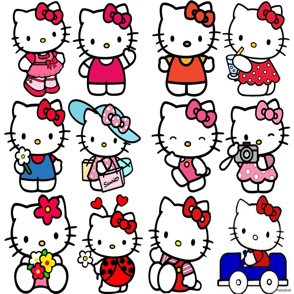 Hello Kitty kit decoração de festa infantil 10 display de 20cm em Oferta na Shopee