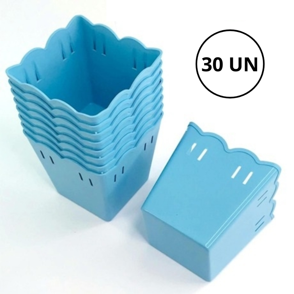 Kit C/30 Cachepot Plástico Passa Fita - Centro de Mesa Lembrancinhas