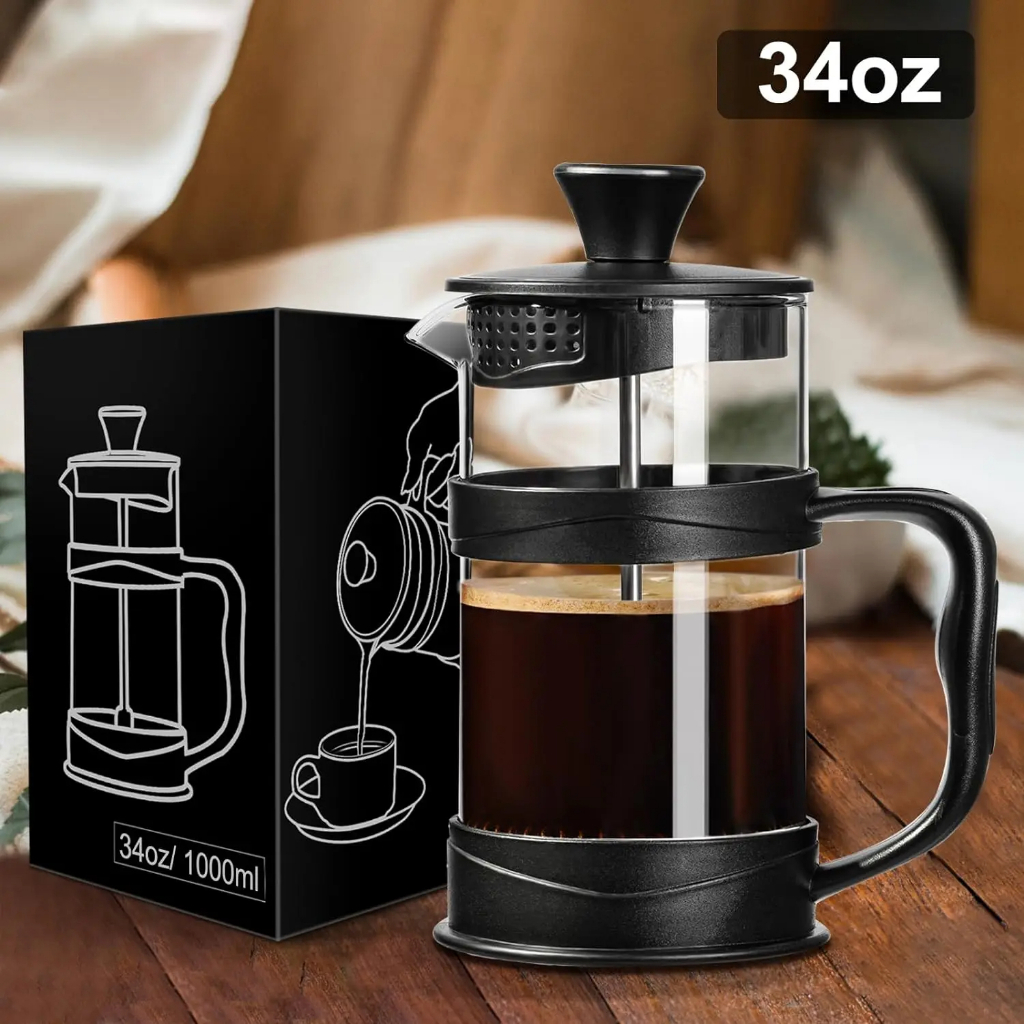 Cafeteira Prensa Francesa Cremeira Para Café Leite e Chá  Infusão Sucos 300ml