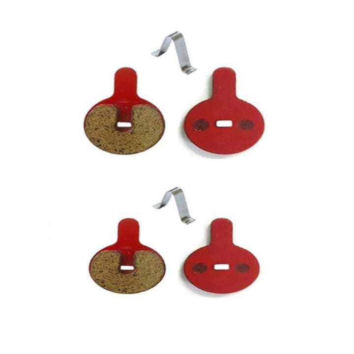 2 Pares Pastilha Freio A Disco Mecânico Bike Compativel Absolute / Paco/TSW
