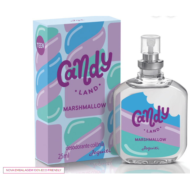 Colônia Candy Land Marshmellow Jequiti, 25 ml