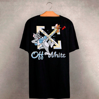 Camiseta Masculina Tom e Jerry Off White Algodão Casual Premium Lançamento em Oferta na Shopee