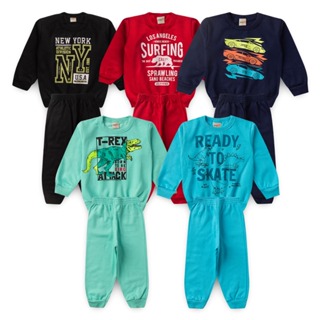 Kit 4 Peças De Roupas Inverno Conjunto Moletom Menino Infantil Masculino Com ou Sem Capuz Frio Tamanhos 1 ao 8 em Oferta na Shopee