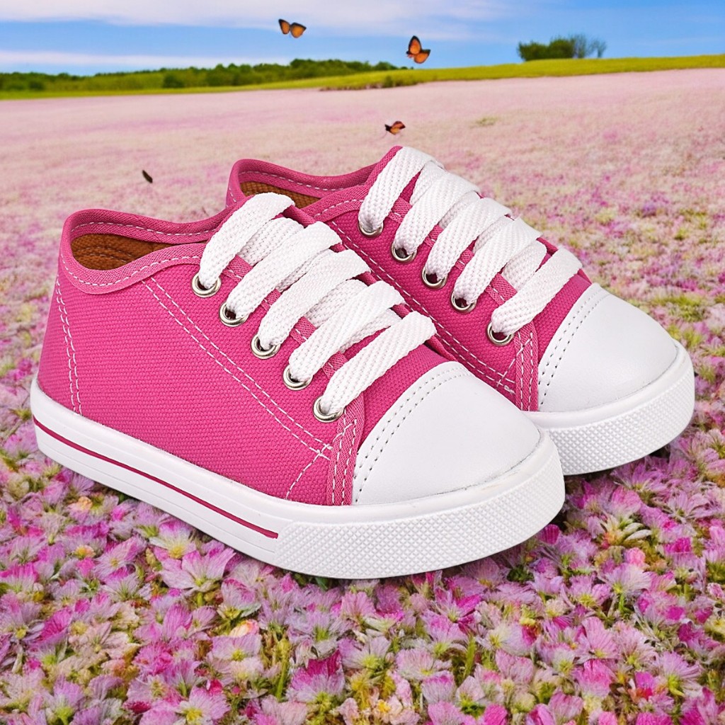 Tênis Infantil Menina Unissex Star 20 ao 27 Promoção Envio Imediato Escolar Volta as Aulas