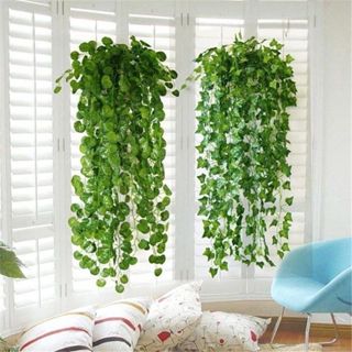 Folha Artificial 2 Metros, Planta Pendurada, Decorativa em Oferta na Shopee