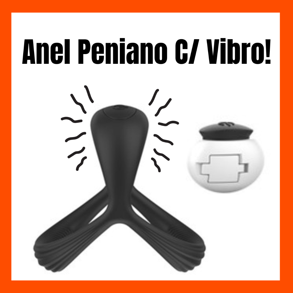 Anel Peniano Retarda Ejaculação Estimula Clitoris c/ Vibrador em Oferta na Shopee