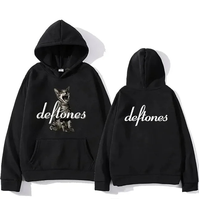 Moletom Canguru Confortável Estampa Banda Deftones Blusa De Algodão Com Capuz Unissex em Oferta na Shopee
