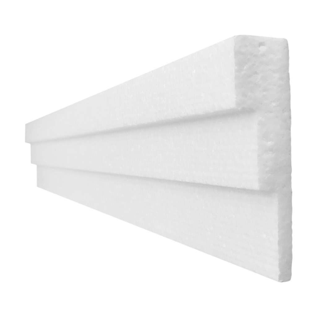 Moldura sanca isopor roda teto 10cm face kit 17 metros - KUAD 10