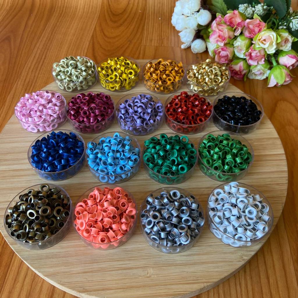 Ilhós de ferro n°54 ou 3/16'' com 100 unidades em Oferta na Shopee