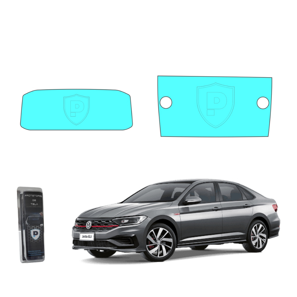Vw Jetta Película De Proteção Multimídia E Velocimetro