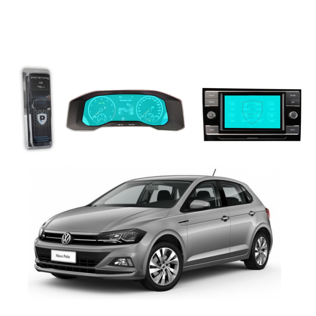 Vw Polo Película De Proteção Multimídia E Velocímetro