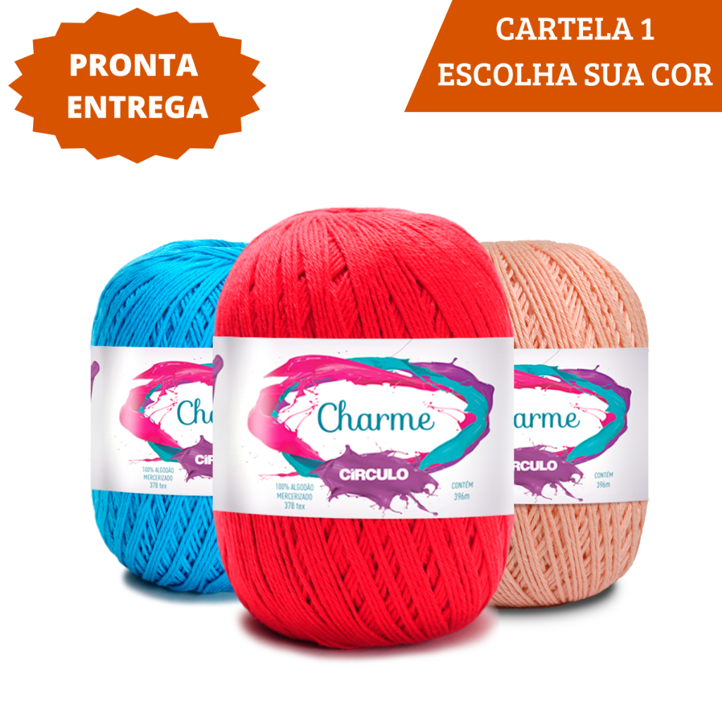 Linha Fio Charme Circulo 396m 150g - Cores - Crochê / Tricô / Amigurumi
