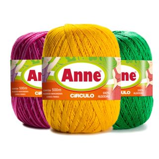 Linha Anne Circulo 500 Metros 100% Algodão 147gr em Oferta na Shopee