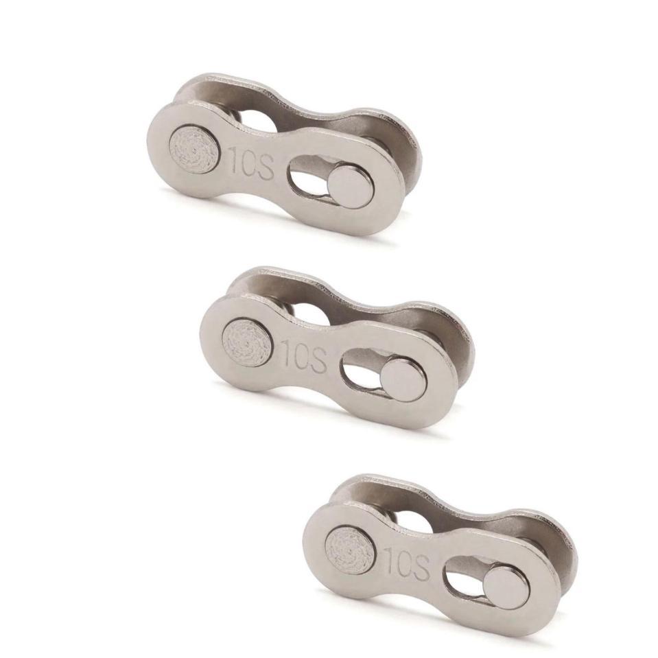 Kit de 3 Power Links 10V Cromados Bike NIPARTE para Correntes Index Fina de Bicicletas de 30 Velocidades em Oferta na Shopee