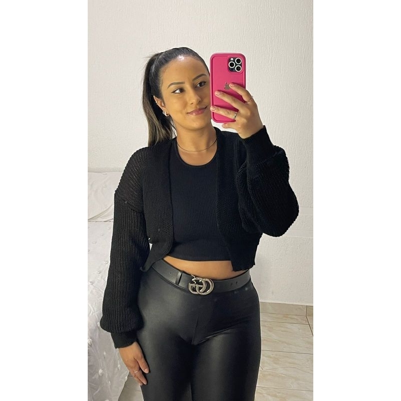 CASAQUINHO CURTO TRICÔ OUTONO INVERNO