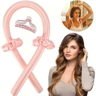 KIT modelador Curling Rod Cetim Sem Color + 2 Scrunchies+presilha em Oferta na Shopee
