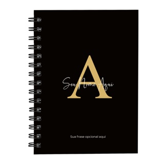 Caderno Personalizado Moderna Letra Cores 14x20 cm em Oferta na Shopee