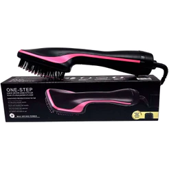 Secador de Cabelo Escova Elétrica 2 em 1 110V Escova Secadora Modeladora Alisadora Profissional
