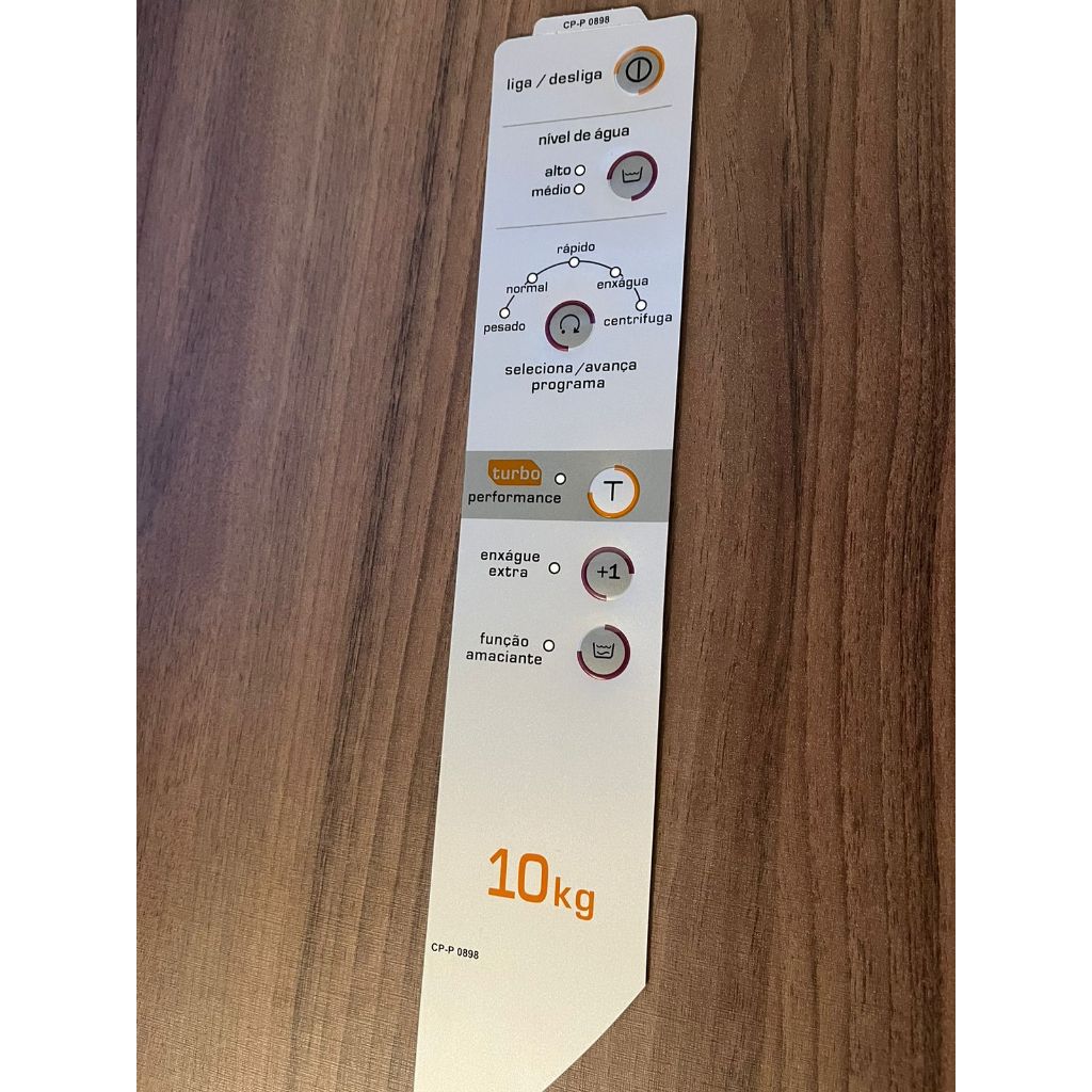 Painel decorativo brastemp BWG10/ BWC10 turbo 10Kg cp- p0898
