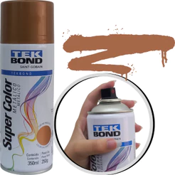Tinta Spray Super Color Cobre Metálico 350ml Tekbond