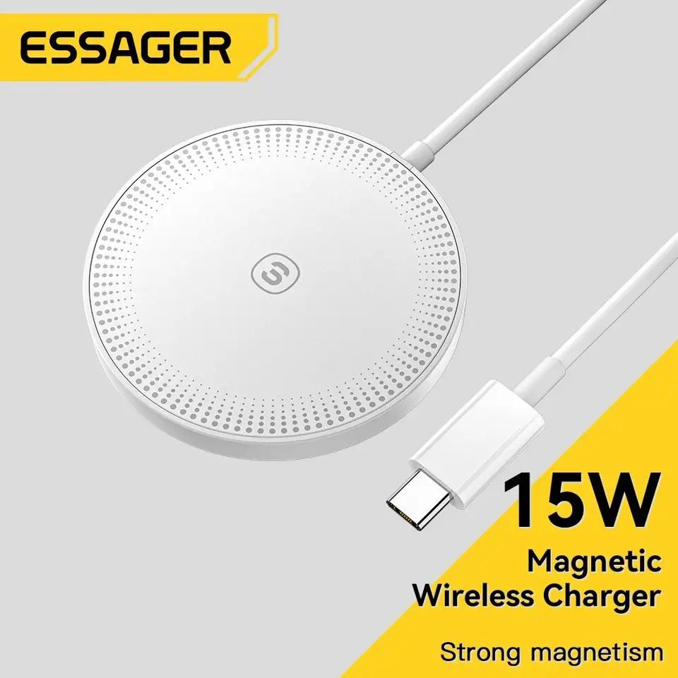 Carregador sem fio por Indução 15w Turbo carga rápida IPhone, Xiaomi, Motorola, 