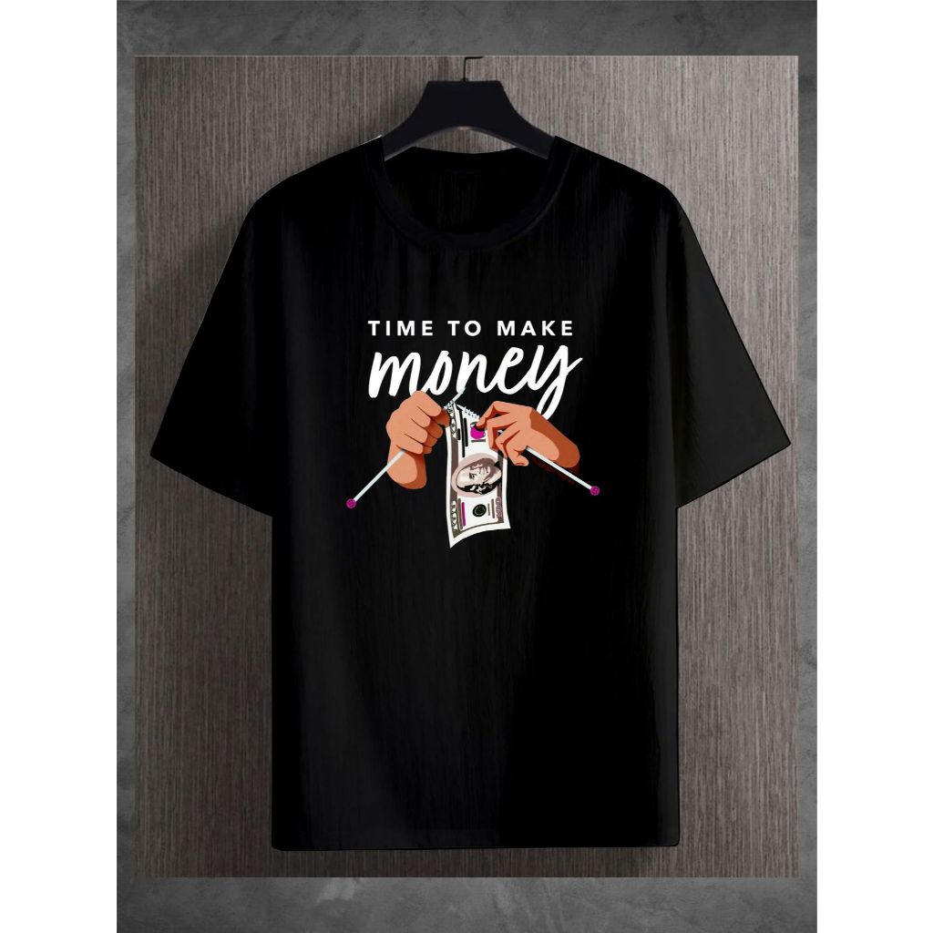 Camiseta time to make money unissex moda