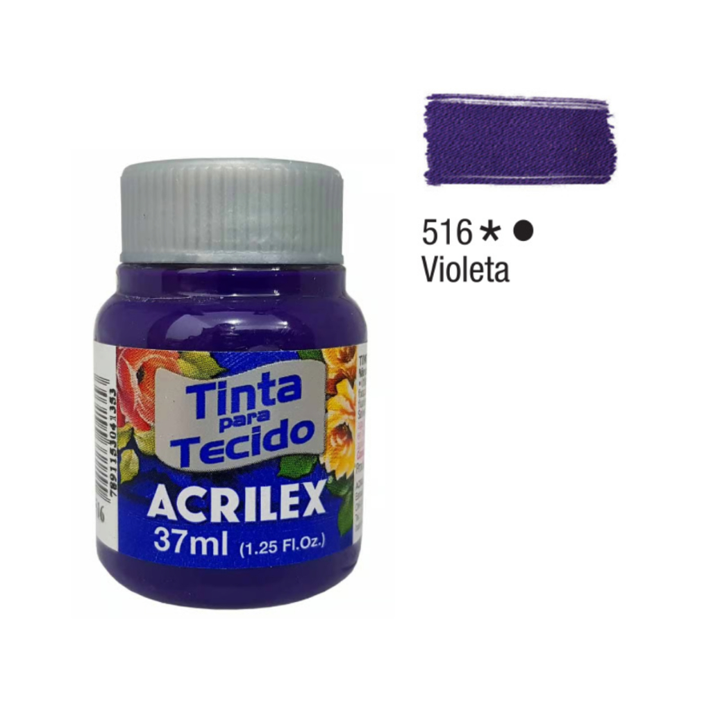 Tinta para Tecido 37ml 516 Violeta Acrilex