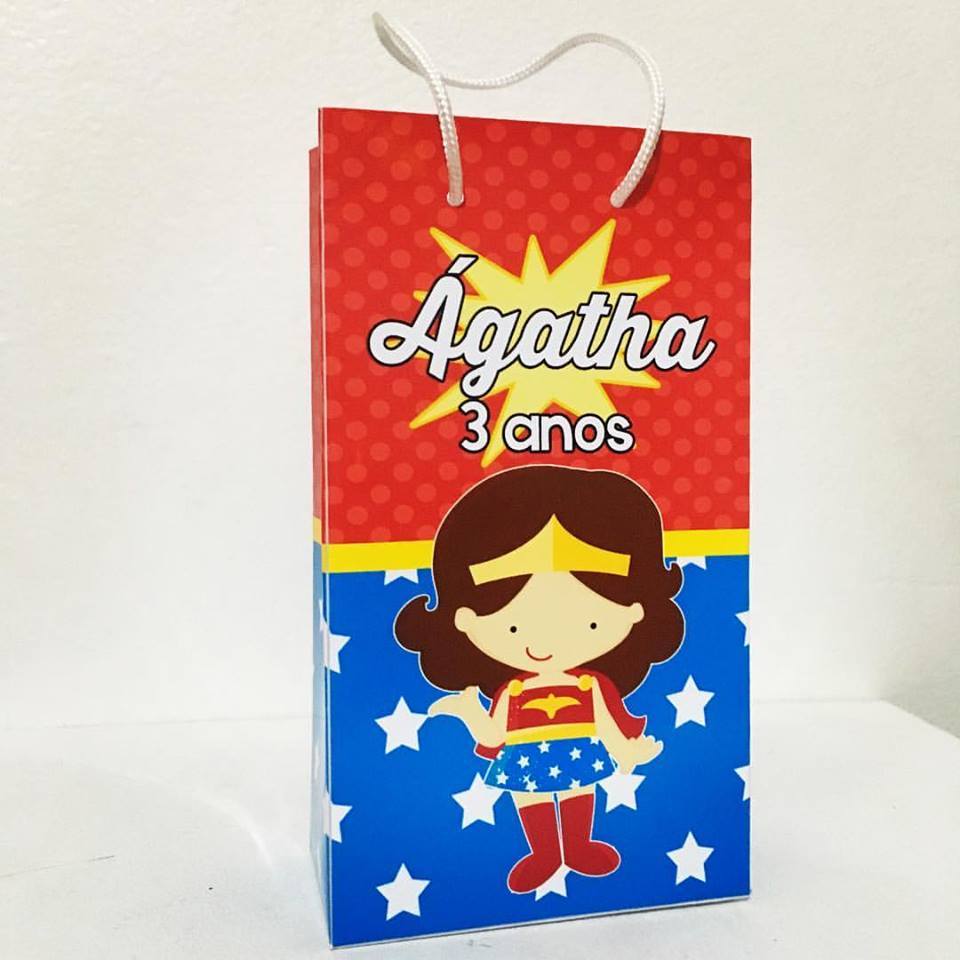 10 Sacolinhas Festa Lembrancinha Personalizada Princesas Heróis Carros Sereia Disney Dinossauro Patrulha Canina Toy stor