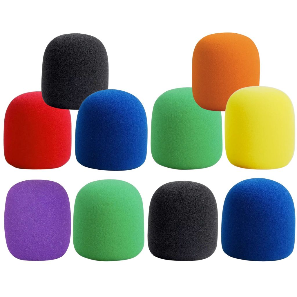 Kit 10 Espumas Coloridas Para Microfone Com ou Sem Fio - SORTIDAS em Oferta na Shopee