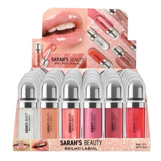Kit De Brilho Labial Water Gloss , 6 Peças , 6 Peças,Hidratante De Longa Duração , Bálsamo