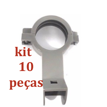10 Suporte Flange Abraçadeira Lnb Ku Lnb 2x2