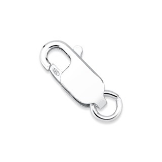 Fecho Mosquetão 13mm Acabamento Resistente Prata 925