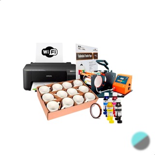 Kit Sublimação Iniciante Caneca Prensa Impressora Wi-fi com Tintas Papel Fita em Oferta na Shopee