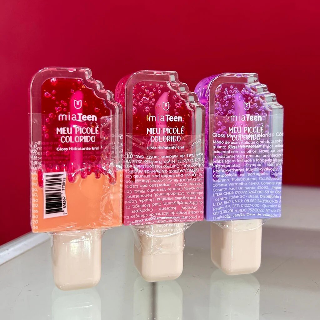 GLOSS HIDRATANTE MEU PICOLÉ COLORIDO MIA TEEN MIA MAKE