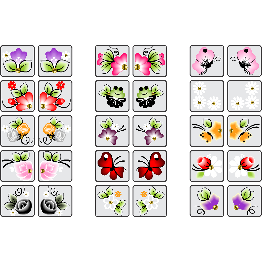 300 Adesivos Pelicula de unha 3d Mãos e Pés Modelos