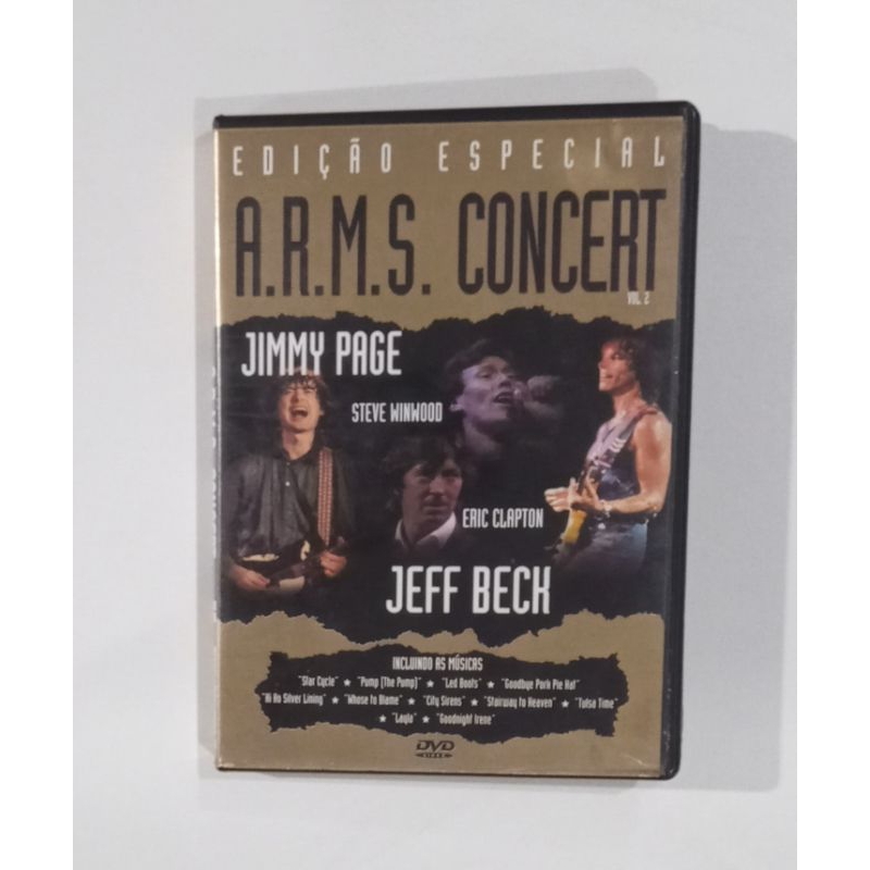 Dvd- A.R.M.S Concert - Edição Especial vol02 -Jimmy Page - Eric Clapton - Jeff Beck - Steve Winwood
