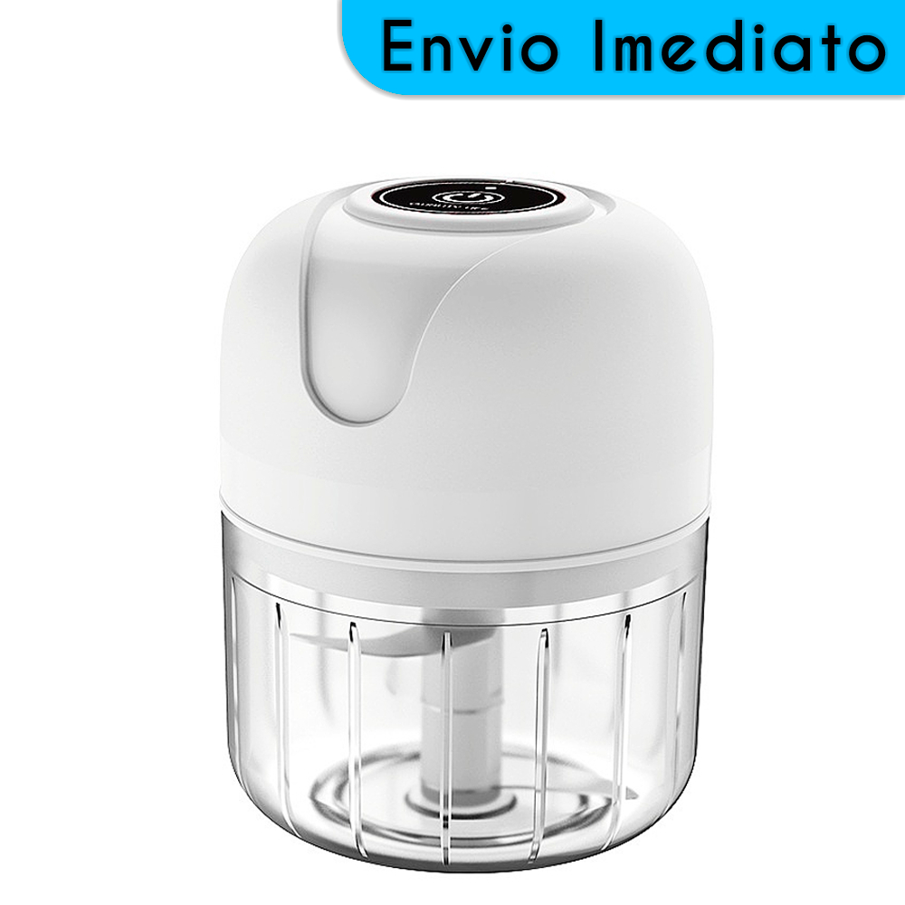 Mini Processador de Cozinha USB Liquidificador de Alimentos Triturador Carne Vegetais 250ml