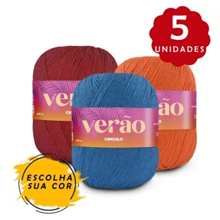 Kit 5 Unidades Fio Linha Verão 150g Círculo Escolha Cores no Chat em Oferta na Shopee