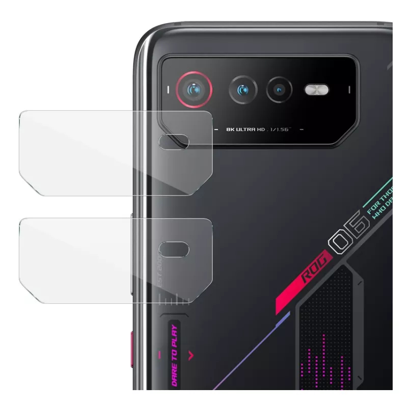 2 Peças Película Protera Premium Câmera Traseira ASUS ROG Phone 6/6d/6, Película Proteção Câmera do ROG Phone 6 Batman, Pro, Ultimate