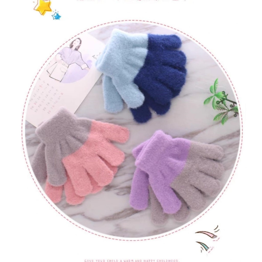Luvas Quentes De Inverno Para Infantil De 2 - 5Anos Macias Pelinho top