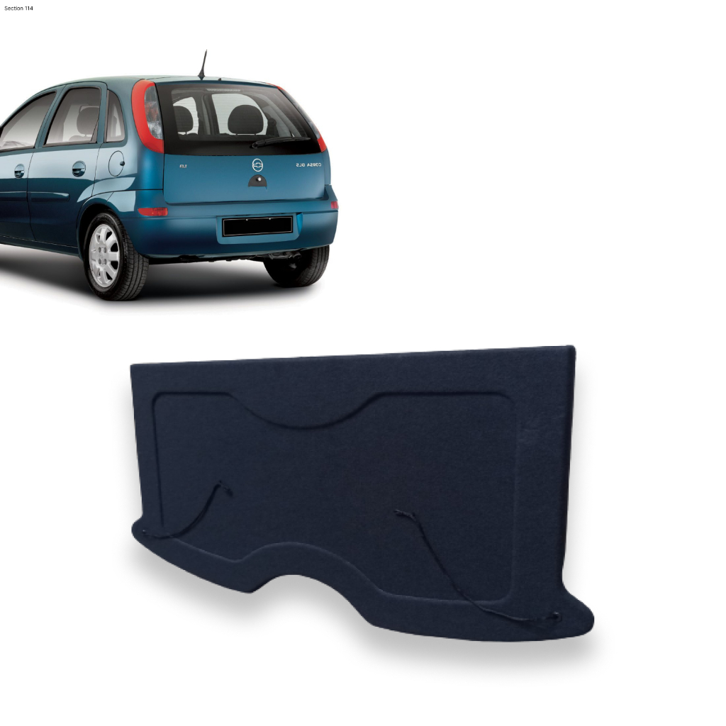 Tampao Porta Mala Corsa Joy 2002 A 2012 4P, com Furo p/ Falante, Grafite em Oferta na Shopee