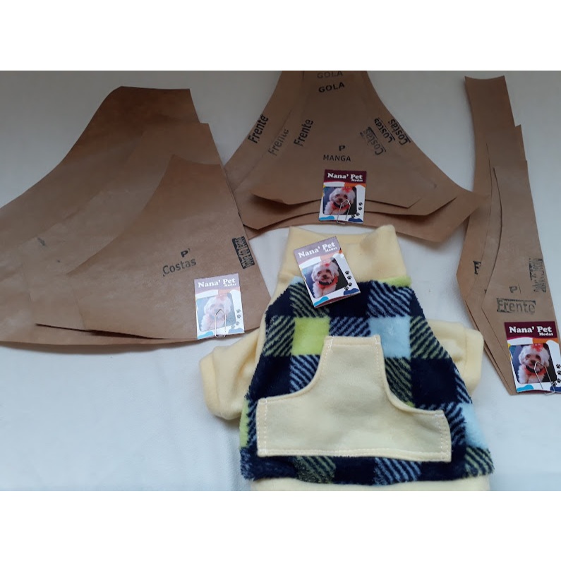 MODELAGEM--De Roupas para Cães/ Kit 5 tamanhos / Molde de Blusa Pet/ Molde para Costura.
